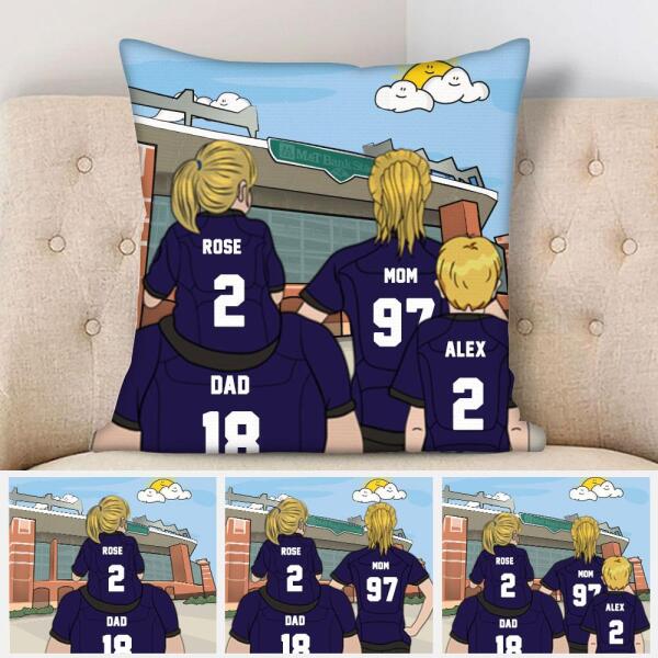 Personalized Pillow Father and Daughter Football Baltimore Ravens - Gift for Dad