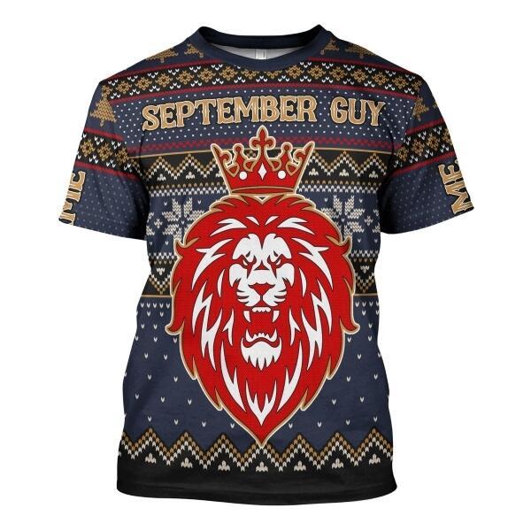CustomsPig Personalized Name T-shirt September Guy All Over Printed