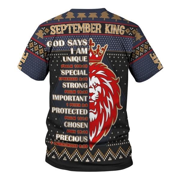CustomsPig Personalized Name T-shirt September Guy All Over Printed