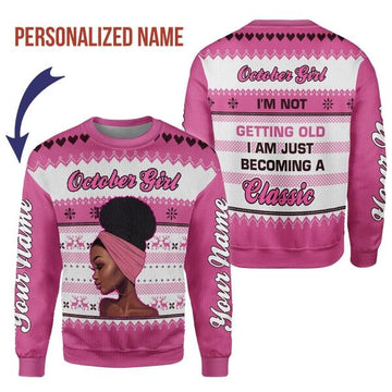 CustomsPig Personalized Tops October Girl All Over Printed