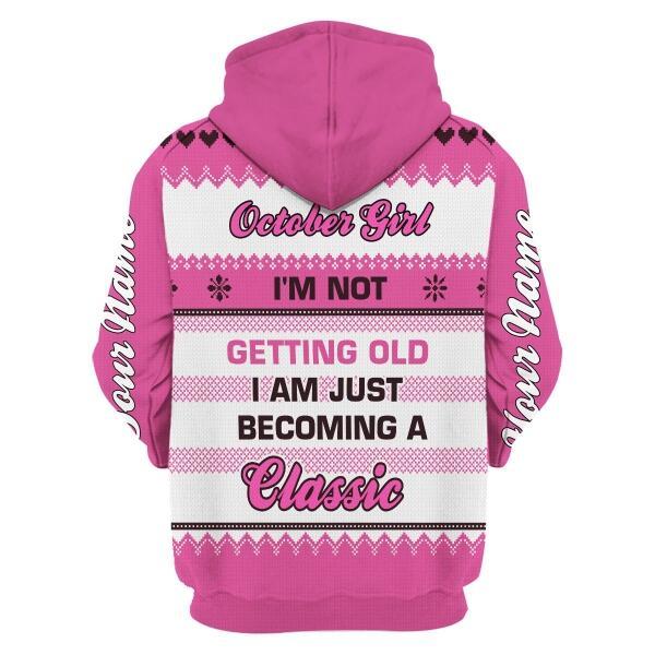 CustomsPig Personalized Tops October Girl All Over Printed