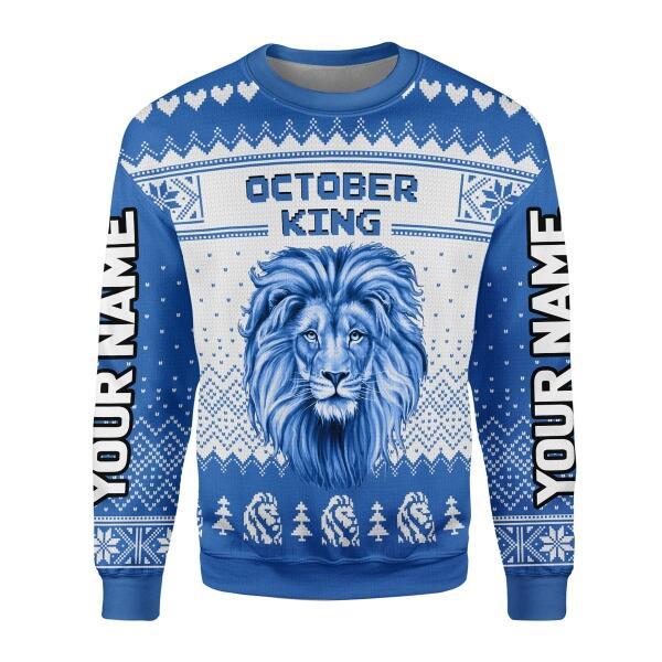 Customspig Personalized Sweatshirt October Guy All Over Printed