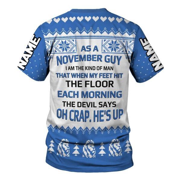 CustomsPig Personalized Tops November King All Over Printed