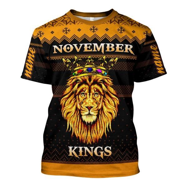 CustomsPig Personalized Tops November Kings  All Over Printed