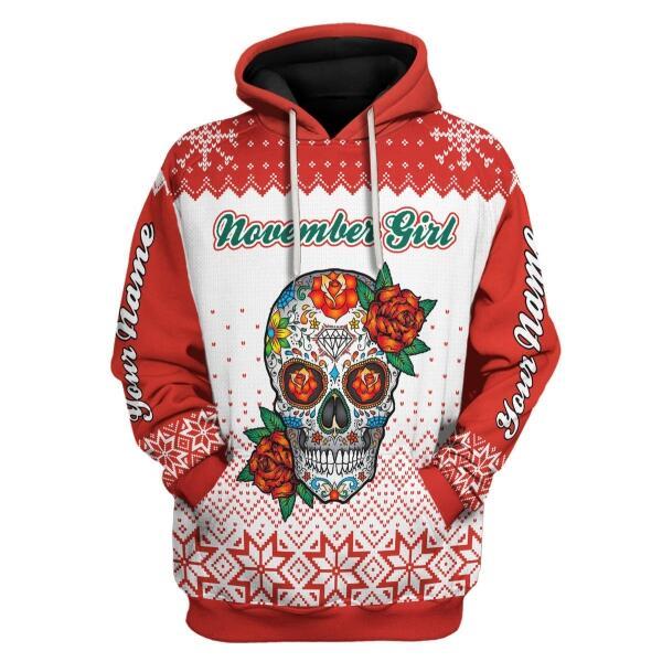 CustomsPig Personalized Tops November Girl All Over Printed