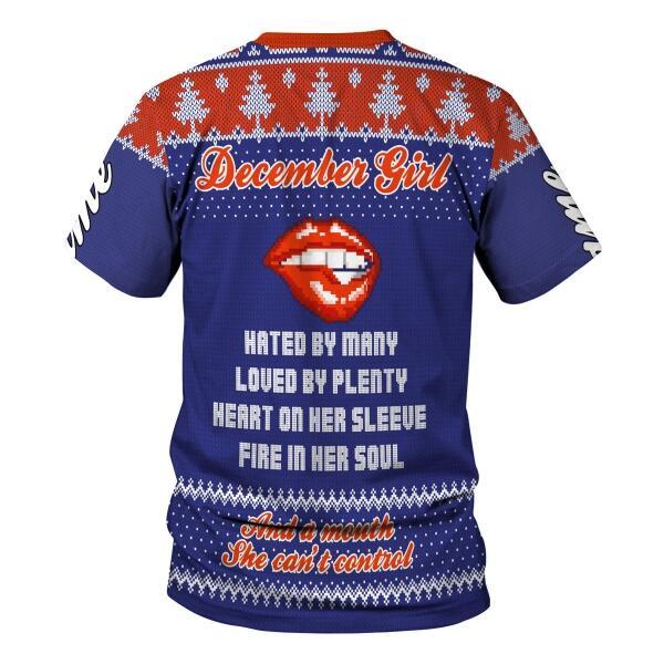 CustomsPig Personalized  Tops  December Girl Hated By Many Loved By Plenty All Over Printed