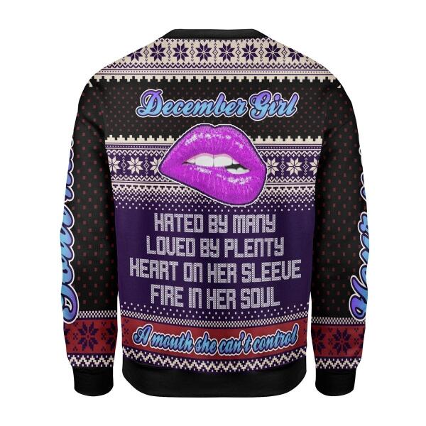 CustomsPig Personalized  Tops  A Queen Was Born In December All Over Printed
