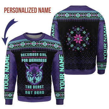 CustomsPig Personalized  Tops  December Girl All Over Printed