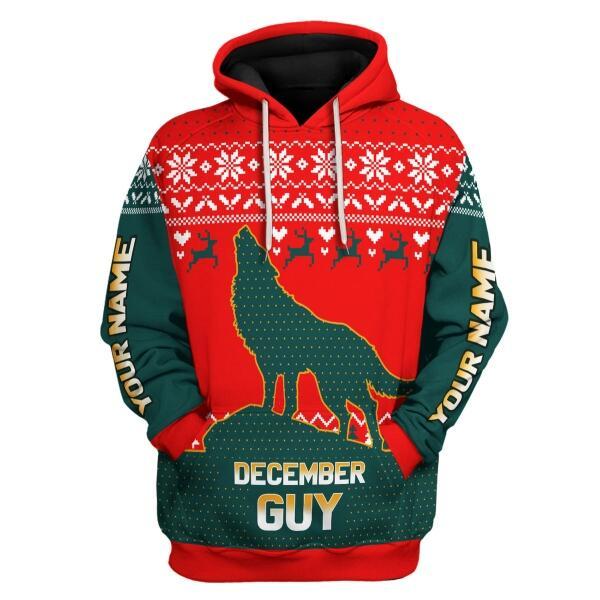 CustomsPig Personalized  Tops  December Guy All Over Printed