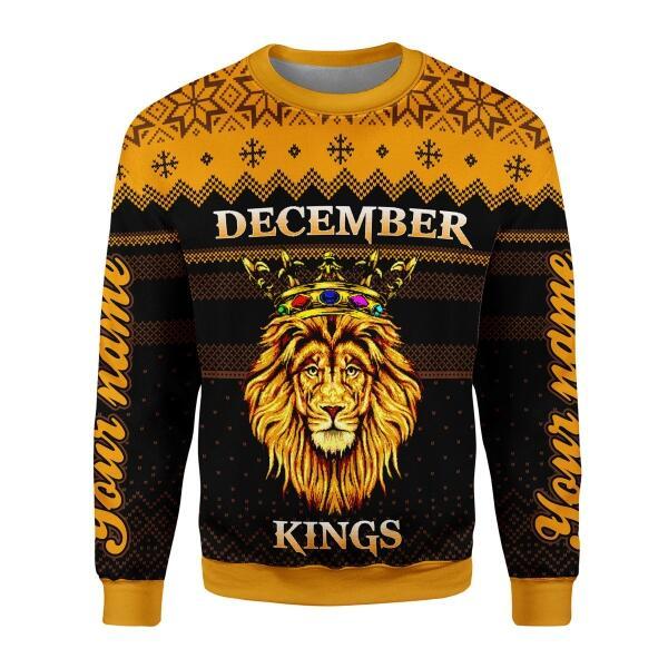 CustomsPig Personalized  Tops  December MenOver Printed