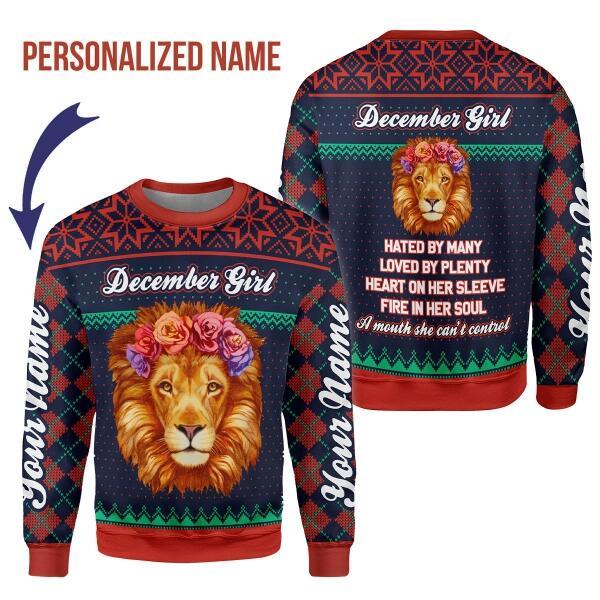 CustomsPig Personalized  Tops  December Girl All Over Printed