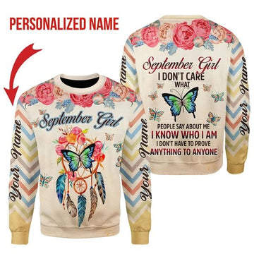 CustomsPig Personalized Tops September Girl All Over Printed