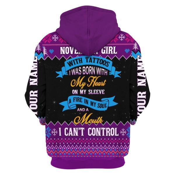 CustomsPig Personalized Hoodie November Girl All Over Printed