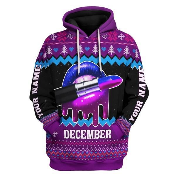 CustomsPig Personalized  Tops  December Girl All Over Printed