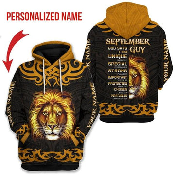 CustomsPig Personalized Hoodie September King All Over Printed