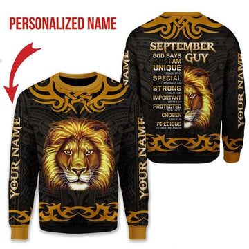 Customspig Personalized Sweatshirt September King All Over Printed