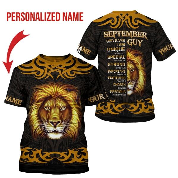 CustomsPig Personalized T-shirt September King All Over Printed