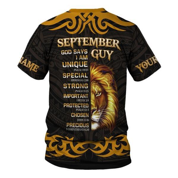 CustomsPig Personalized Tops September King All Over Printed