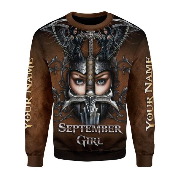 Customspig Personalized Sweatshirt September Girl All Over Printed