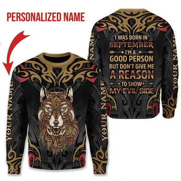 CustomsPig Personalized Tops September Guy All Over Printed