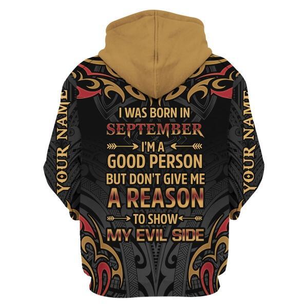 CustomsPig Personalized Hoodie September Guy All Over Printed