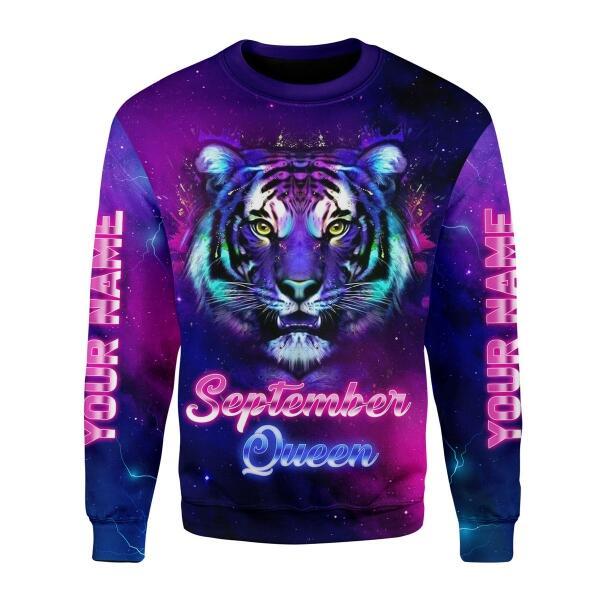 CustomsPig Personalized Ugly Sweater Septepmber Queen All Over Printed