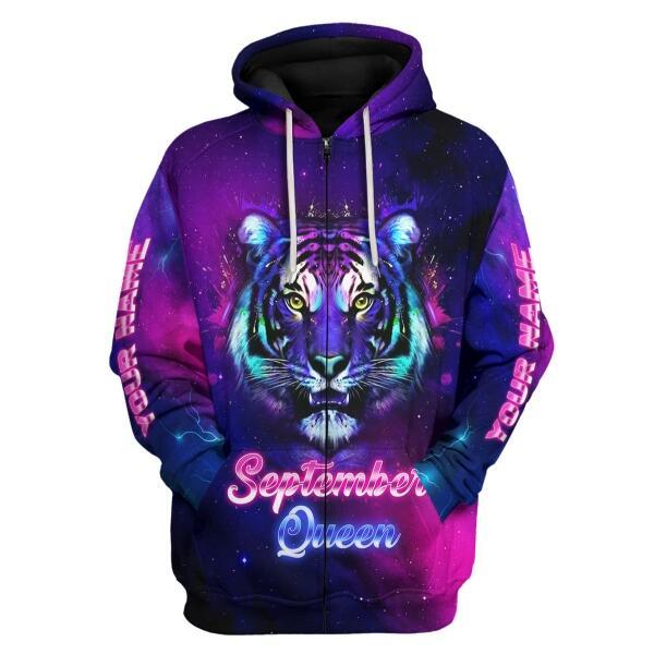 CustomsPig Personalized Hoodie Septepmber Queen All Over Printed