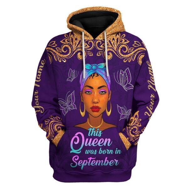 CustomsPig Personalized Tops September Queen All Over Printed