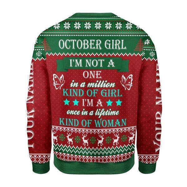 CustomsPig Personalized Tops October Girl All Over Printed