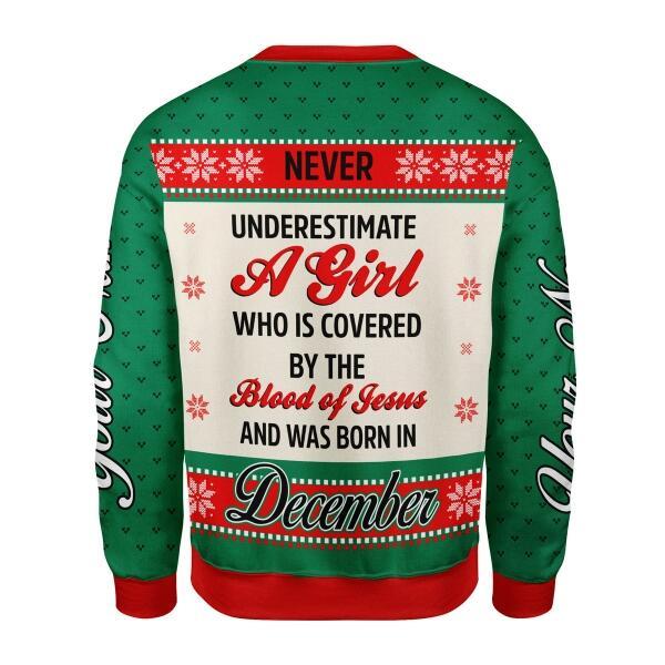 CustomsPig Personalized  Tops  December Girl All Over Printed