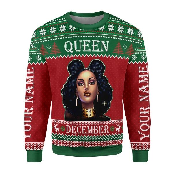 CustomsPig Personalized  Tops  December Girl All Over Printed