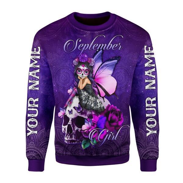 CustomsPig Personalized Tops September Girl All Over Printed