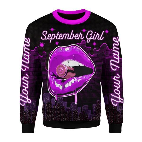 CustomsPig Personalized Tops I'm A September Girl All Over Printed