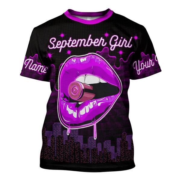 CustomsPig Personalized Tops I'm A September Girl All Over Printed