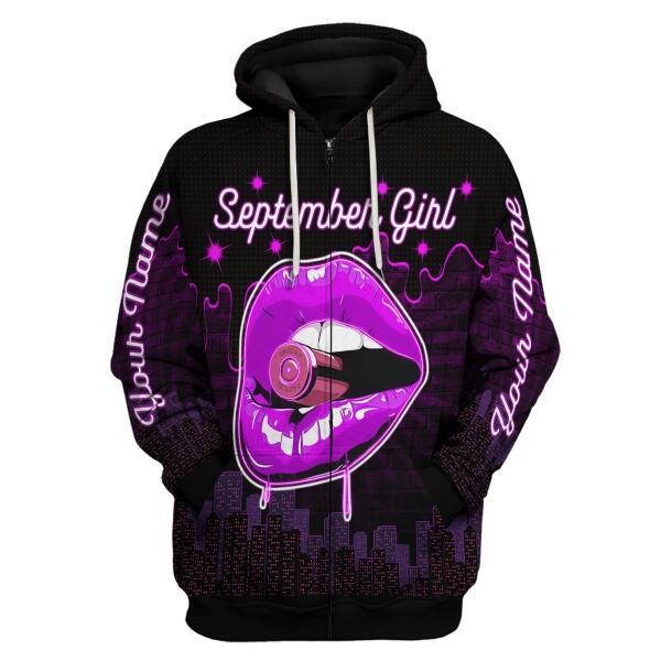 CustomsPig Personalized Tops I'm A September Girl All Over Printed