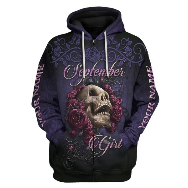 CustomsPig Personalized Tops I'm A September Girl All Over Printed