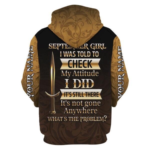CustomsPig Personalized Tops I'm A September Girl All Over Printed