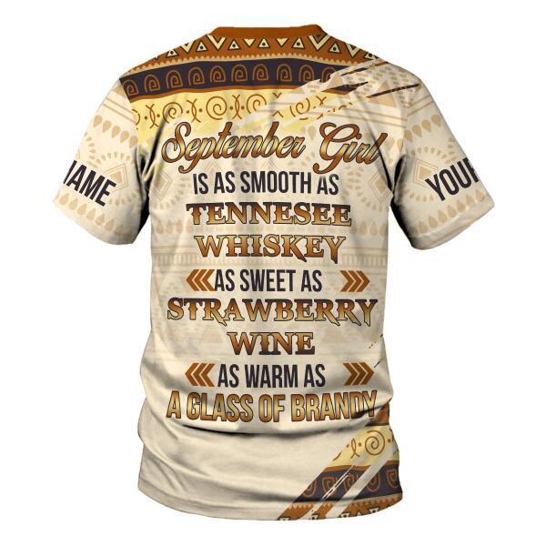 CustomsPig Personalized Tops September Girl All Over Printed