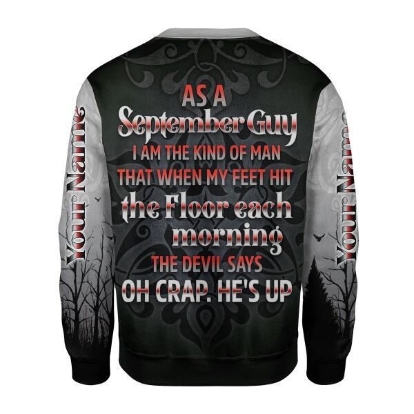 CustomsPig Personalized Tops September Guy All Over Printed