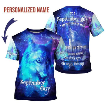CustomsPig Personalized T-shirt September Guy All Over Printed