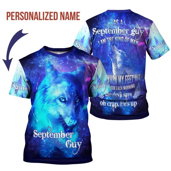 CustomsPig Personalized T-shirt September Guy All Over Printed