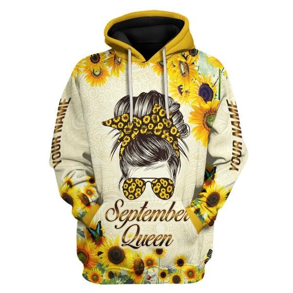 CustomsPig Personalized Tops September Queen All Over Printed