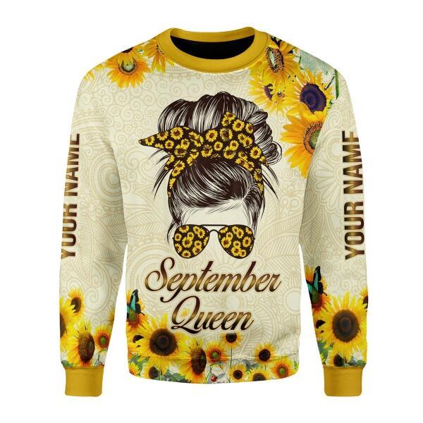 CustomsPig Personalized Tops September Queen All Over Printed