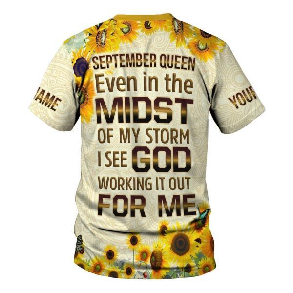 CustomsPig Personalized Tops September Queen All Over Printed