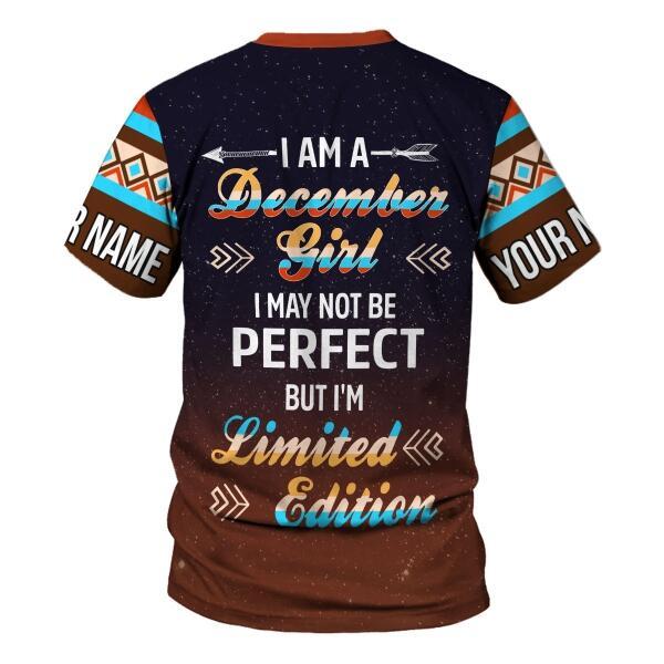 CustomsPig Personalized  Tops  December Girl All Over Printed