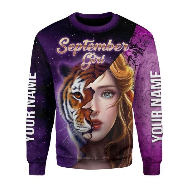 CustomsPig Personalized Tops As A September Girl All Over Printed