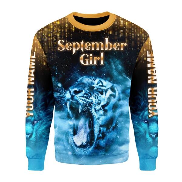 CustomsPig Personalized Tops As A September Girl She's Up All Over Printed