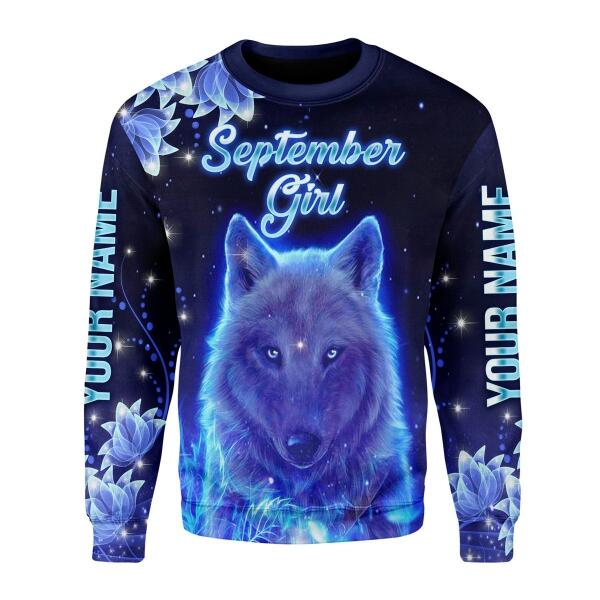 CustomsPig Personalized Tops September Girl All Over Printed