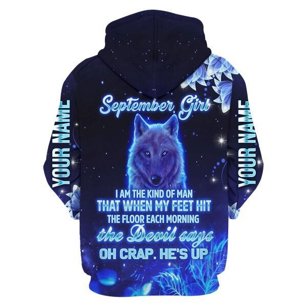 CustomsPig Personalized Tops September Girl All Over Printed