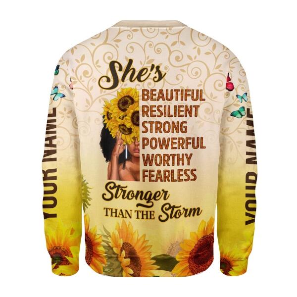 CustomsPig Personalized Ugly Sweater October Girl All Over Printed
